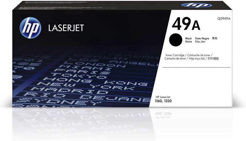 Photo 1 of HP 49A Black Toner Cartridge | Works with HP LaserJet 1160, 1320 Series | Q5949A