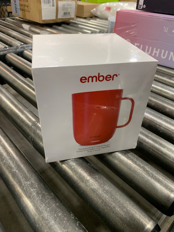 Photo 2 of Ember Temperature Control Smart Mug 2, 14 Oz, App-Controlled Heated Coffee Mug with 80 Min Battery Life and Improved Design, Red