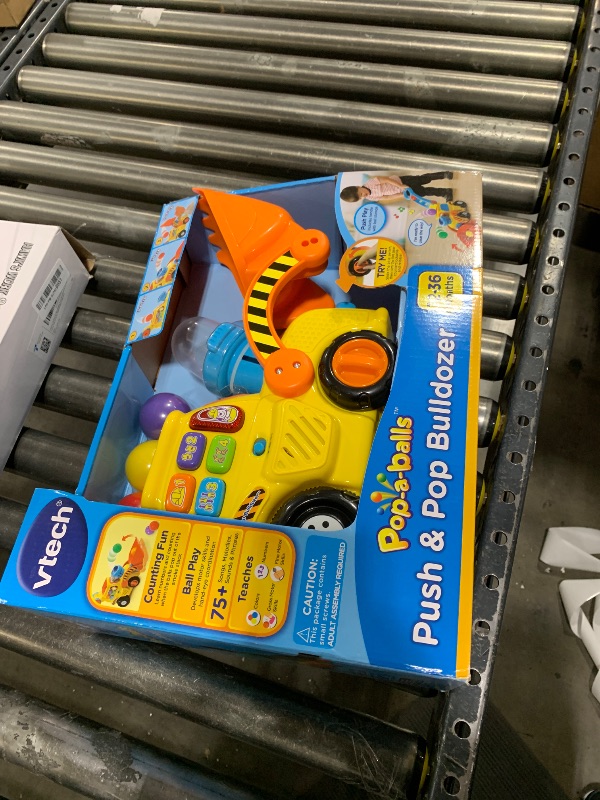 Photo 2 of VTech Pop-a-Balls Push & Pop Bulldozer,Yellow