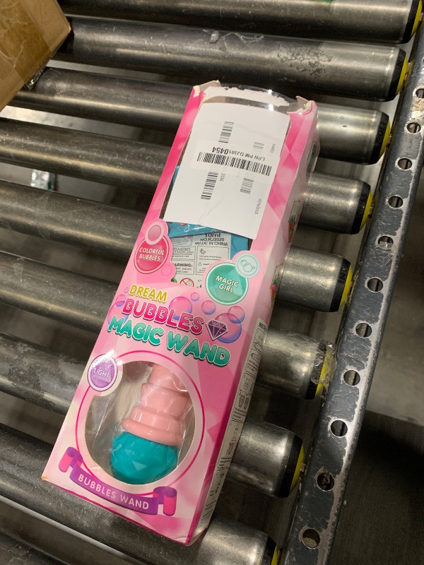 Photo 1 of Bubble Wand for Kids, Princess Heart Bubble Machine Blower Maker Wand with Light, Easter Basket Stuffers Outdoor Toys Gifts for 1 2 3 4 5 6 7 8 Years Old Toddlers Little Girls Include Bubble Solution
