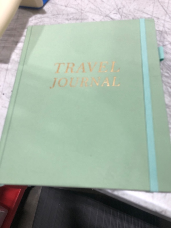 Photo 2 of Travel Journal for Women, Adventure Book for 20 Trips, Travel Planner Notebook Diary for Traveler, Vocation Planner, Travel Gifts(126 Pages, Light Green)