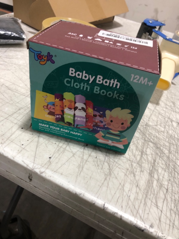 Photo 2 of Baby Bath Books, Nontoxic Fabric Soft Baby Cloth Books, Early Education Toys, Waterproof Baby Books for Toddler, Infants Perfect Shower Toys, Kids Bath Toys Birthday Gift (Pack of 8)