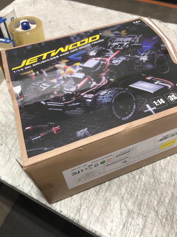 Photo 2 of Jetwood x Hyper go 1/14 All Terrain Super Fast Remote Control Car for Adults, 50mph Electric Brushless Race RC Car for Boys, Offroad RTR Radio Controlled Trucks, Hobby Grade Waterproof 3S High Speed