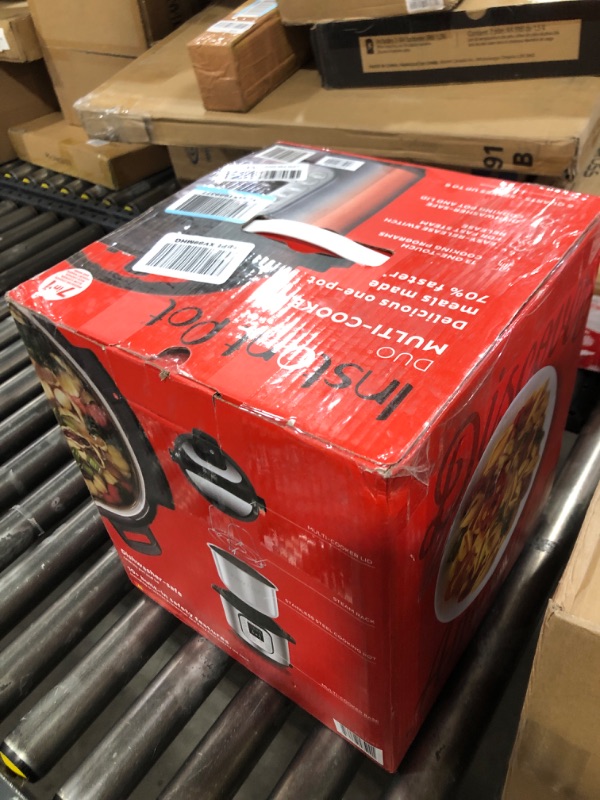 Photo 1 of Instant Pot Duo 7-in-1 Electric Pressure Cooker, Slow Cooker, Rice Cooker, Steamer, Sauté, Yogurt Maker, Warmer & Sterilizer, Includes App With Over 800 Recipes, Stainless Steel, 6 Quart