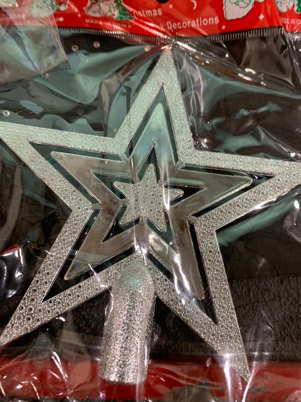 Photo 1 of SILVER CHRISTMAS STAR DECOR 