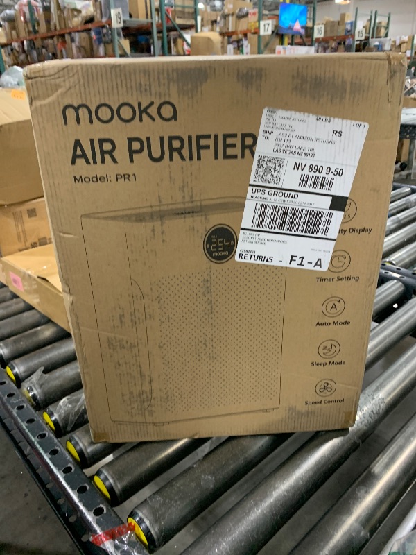 Photo 3 of Air Purifiers for Home Large Room up to 2200sq.ft, MOOKA Air purifier for Home Pets with Washable Filter, PM 2.5 Display Air Quality Sensor Air Cleaner for Bedroom, Dorm room, Pets, Office, PR1