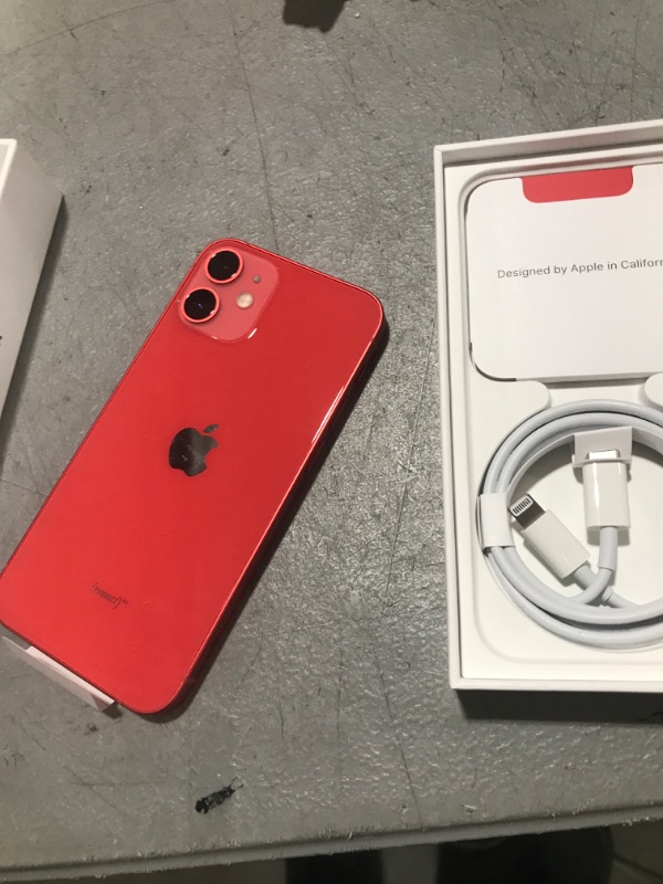 Photo 3 of Apple iPhone 12 Mini (64GB, (Product) RED) [Locked] + Carrier Subscription