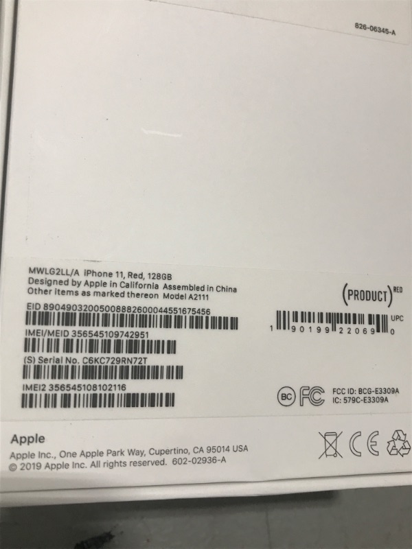 Photo 2 of Apple iPhone 11 [128GB, (Product) RED] + Carrier Subscription [Cricket Wireless]