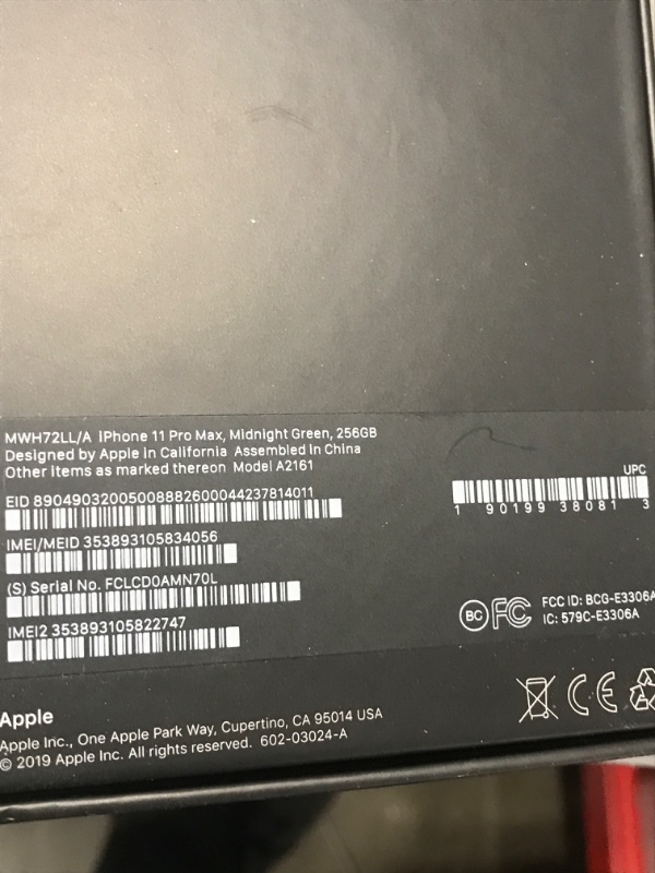 Photo 2 of Apple iPhone 11 Pro Max [256GB, Midnight Green] + Carrier Subscription [Cricket Wireless]