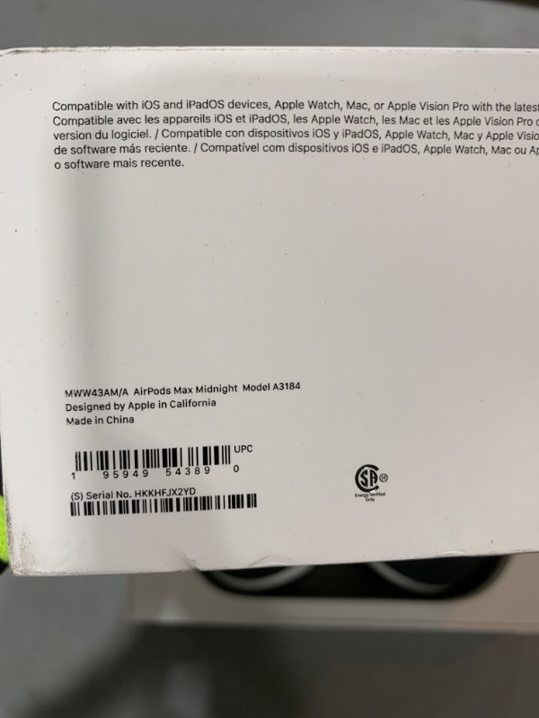 Photo 3 of Apple AirPods Max Wireless Over-Ear Headphones, Pro-Level Active Noise Cancellation, Transparency Mode, Personalized Spatial Audio, USB-C Charging, Bluetooth Headphones for iPhone - Midnight