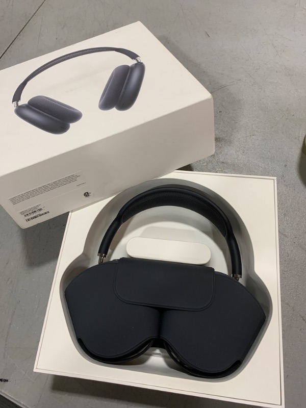 Photo 2 of Apple AirPods Max Wireless Over-Ear Headphones, Pro-Level Active Noise Cancellation, Transparency Mode, Personalized Spatial Audio, USB-C Charging, Bluetooth Headphones for iPhone - Midnight