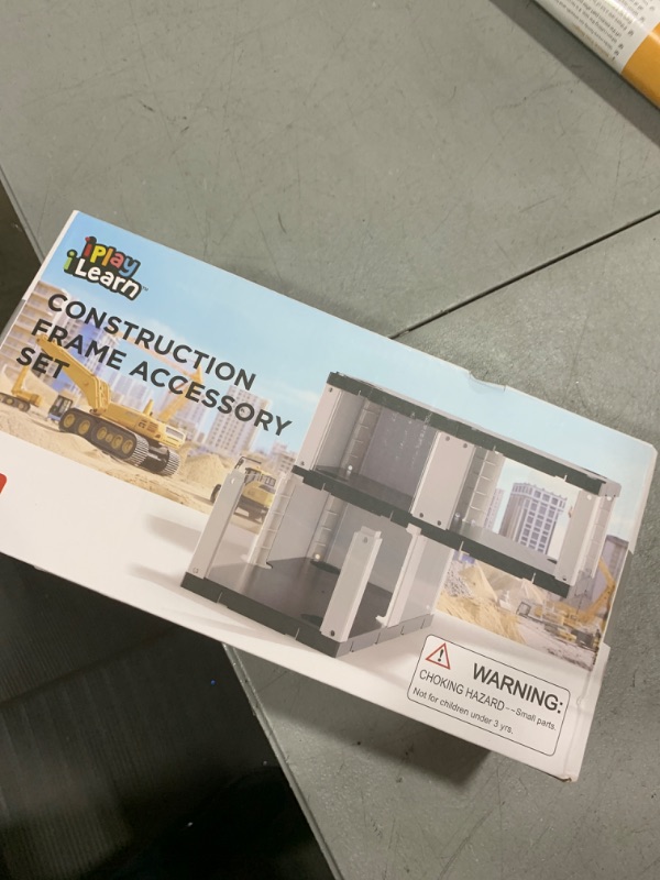 Photo 1 of iPlay, iLearn Construction Building Scene Toy, Kids Learning Educational STEM Engineering Building Floor Set, Creative Birthday DIY Play Gifts for 3 4 5 6 7 Year Old Boy Girl (Only Includes Structure)