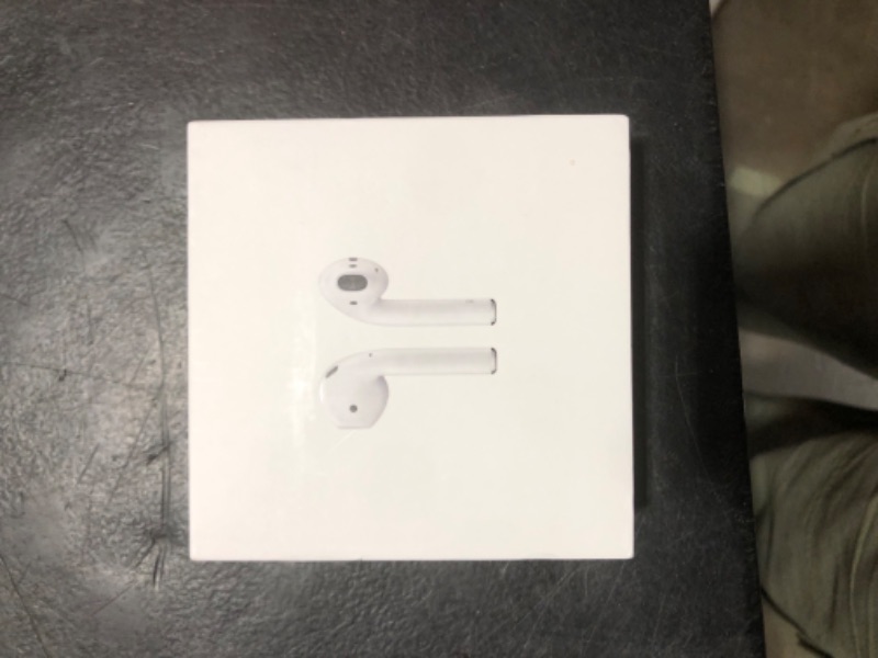 Photo 1 of Apple AirPods Wireless Ear Buds, Bluetooth Headphones with Lightning Charging Case Included, Over 24 Hours of Battery Life, Effortless Setup for iPhone