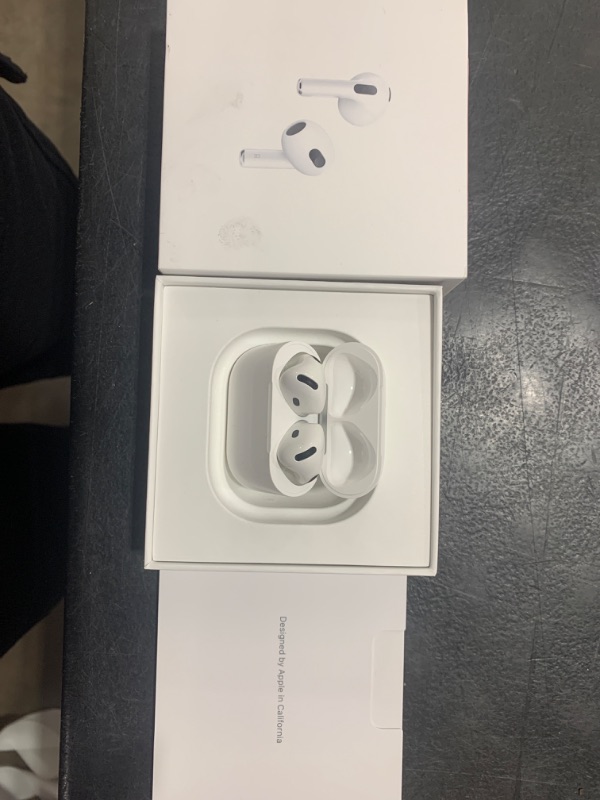 Photo 2 of Apple AirPods 4 Wireless Earbuds, Bluetooth Headphones, with Active Noise Cancellation, Adaptive Audio, Transparency Mode, Personalized Spatial Audio, USB-C Charging Case, Wireless Charging, H2 Chip