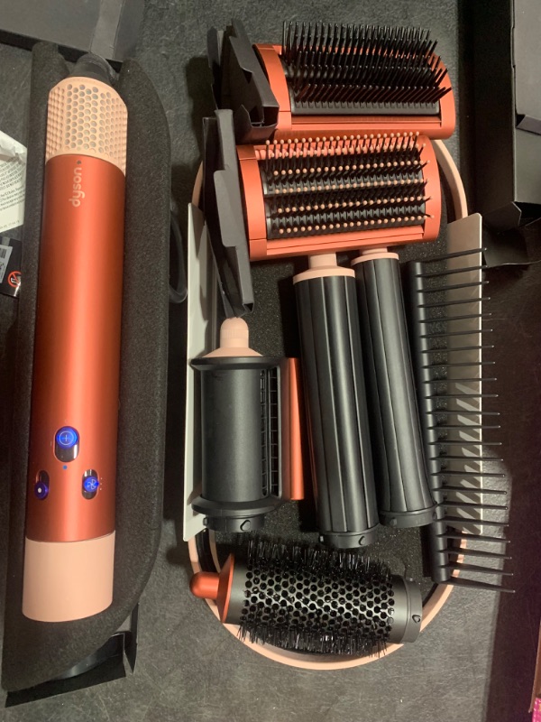 Photo 3 of Dyson Special edition Airwrap™ Complete long multi-styler in Strawberry bronze and blush pink with Detangling comb