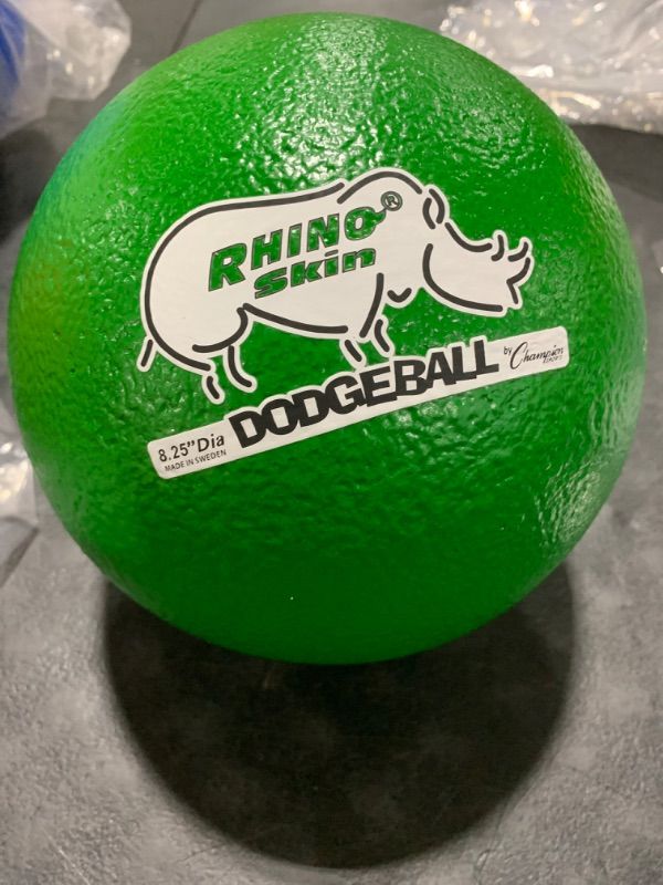 Photo 1 of Champion Sports Rhino Skin Dodgeballs: 8 Inch Balls for Playground, PE, Backyard & League Games - Team Sports Equipment for Kids and Adults - 