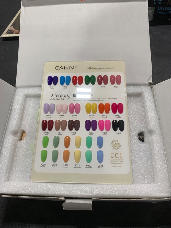 Photo 2 of CANNI CC1 30Pcs 9ML Hema-free Gel Nail Polish Set, Black Pink Nude Red Blue Green Gel Polish Kit Color Soak Off LED Nail Gel Polish Set Nail Art Starter Manicure Salon DIY at Home