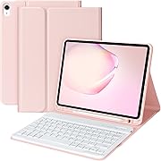 Photo 1 of  Keyboard Case for iPad Air 11 Inch (M2) 2024 Wireless Keyboard Case for iPad Air 10.9 Inch 5th/4th Generation 2022 Detachable for iPad air 4th 2020 for iPad Pro 1st Case with Pencil Holder Pink