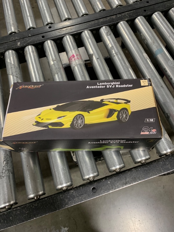 Photo 1 of AEROQUEST Remote Control Car for Lamborghini, Officially Licensed 1:16 Scale Lambo Hobby Rc Cars with Headlight, 2.4GHz Race Car Toys for Boy Girl 4-12 Years Old, 12Km/h, Birthday Gift