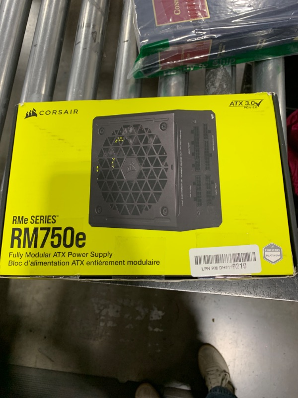 Photo 2 of Corsair RM750e (2023) Fully Modular Low-Noise Power Supply - ATX 3.0 & PCIe 5.0 Compliant - 105°C-Rated Capacitors - 80 Plus Gold Efficiency - Modern Standby Support - Black