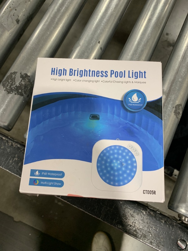 Photo 2 of Ciavca Rechargeable Submersible Pool Lights with Remote,Waterproof Pool Lights for Above Ground Pool,Magnetic Swimming Pool Light,Underwater Color Changing Led Pool Light for inground Pool,Hot tub-1PC