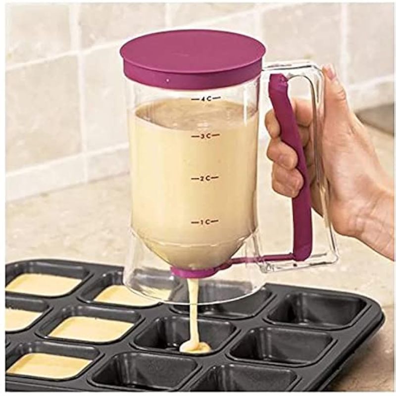 Photo 1 of Cupcake Pancake Cookies Cream Dispenser Cake Mix Jug Baking Essentials Maker Cooking Tools Funnel Measuring cup Accessories