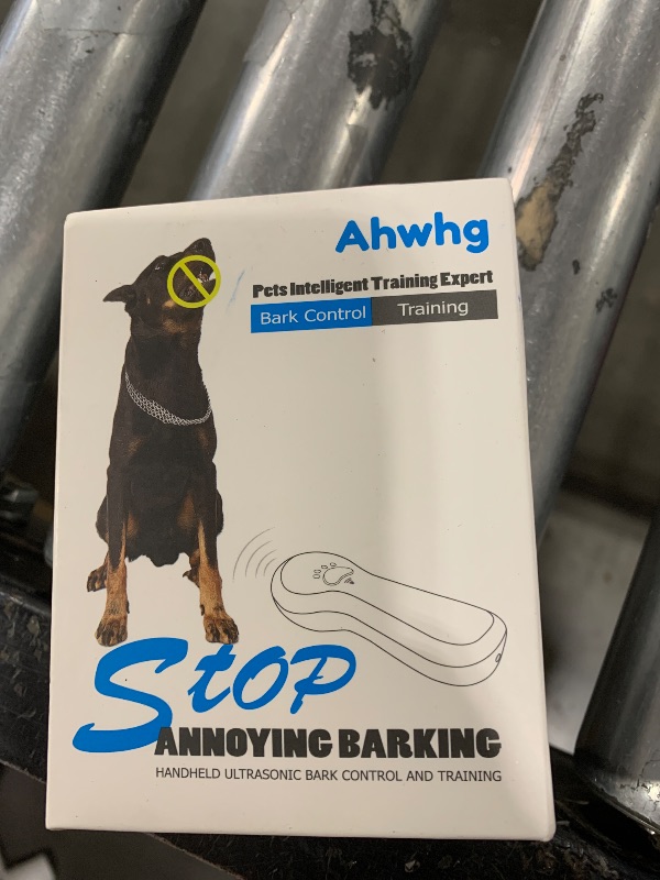 Photo 2 of Ahwhg New Anti Barking Device,Dog Barking Control Devices,Rechargeable Ultrasonic Dog Bark Deterrent up to 16.4 Ft Effective Control Range Safe for Human & Dogs Portable Indoor & Outdoor(Blue)