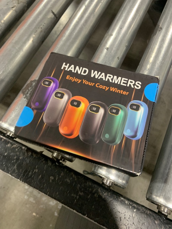 Photo 2 of Hand Warmers Rechargeable - 14000mAh Electric Hand Warmers Rechargeable 2 Pack Heat Up to 131? with 18Hrs Warmth, Reusable Electronic Portable Pocket Heater for Women Man Golf Raynauds Camping