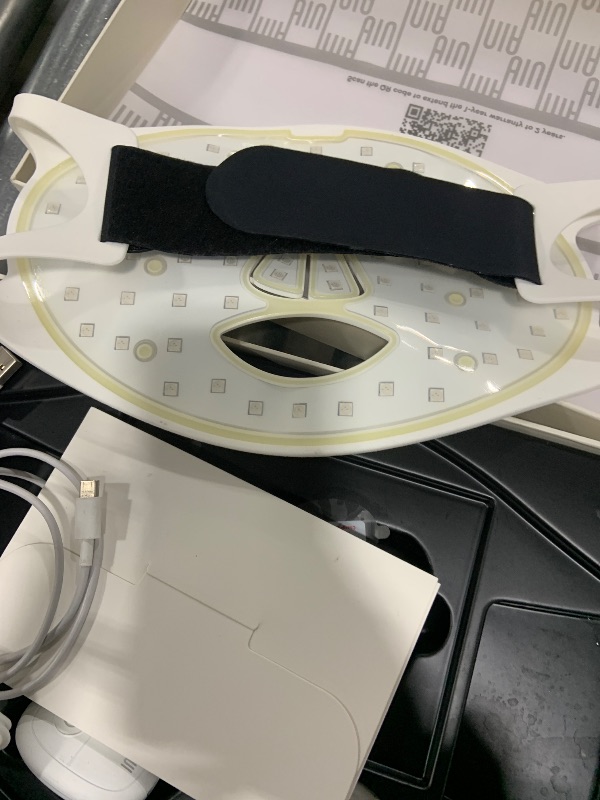 Photo 1 of Red Light Therapy for Face, Glow Wireless LED Face Mask Light Therapy with Near-Infrared Red Light (NIR), Rechargeable and Ergonomic Design for Home & Travel(Black)