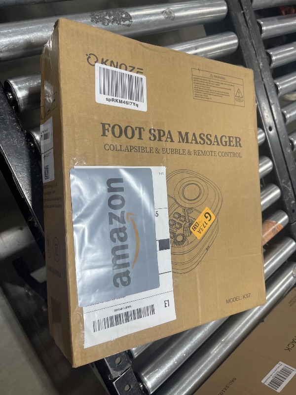 Photo 1 of Collapsible Foot Spa Bath with Heat, Remote Control, Temperature Control, Bubbles, Pumice Stone, Red Light, Timer, 16 Massage Roller Pedicure Foot Spa Tub Foot Soaker for Soothe & Relax Tired Feet