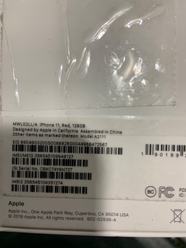 Photo 6 of PARTS ONLY  Apple iPhone 11 [128GB, (Product) RED] + Carrier Subscription [Cricket Wireless]