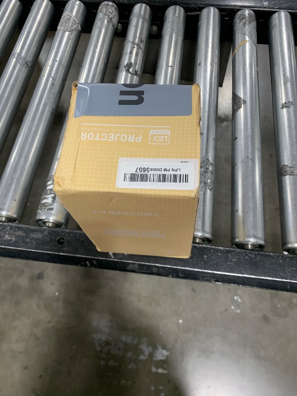 Photo 1 of Magcubic Mini Projector HY300 Auto Keystone Correction Portable Projector, 4K/ 200 ANSI Smart Projector with 2.4/5G WiFi, BT 5.0, 130 Inch Screen, 180 Degree Flip, Round Design, Home Video Projector