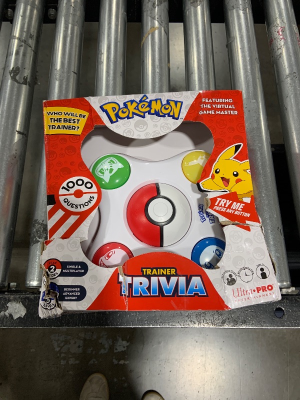 Photo 1 of Pokemon Trainer Trivia Toy Featuring The Virtual Game Master 2 Modes Single & Multiplayer, Guessing Brain Game Pokemon Go Digital Travel Board Games