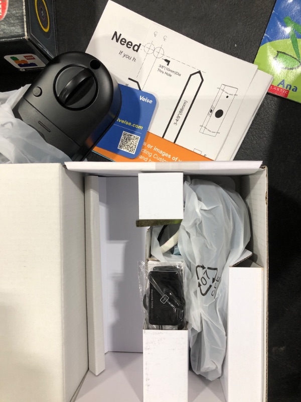 Photo 1 of Veise Fingerprint Smart Lock for Front Door, 7-in-1 Keyless Entry Deadbolt with App Control, Electronic Digital Locks with Touchscreen Keypad, Auto Lock, Easy Install, Waterproof, Satin Nickel