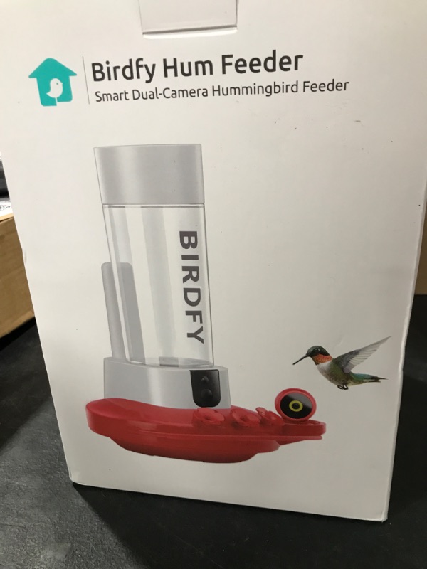 Photo 2 of NETVUE by Birdfy Hummingbird Feeder with 2 Cameras - Dual Smart Cams, 2K HD Wireless for 2 Angels Close-up Bird Watching Outdoor, Instant Notifications (20Oz) (Hum Duo AI)