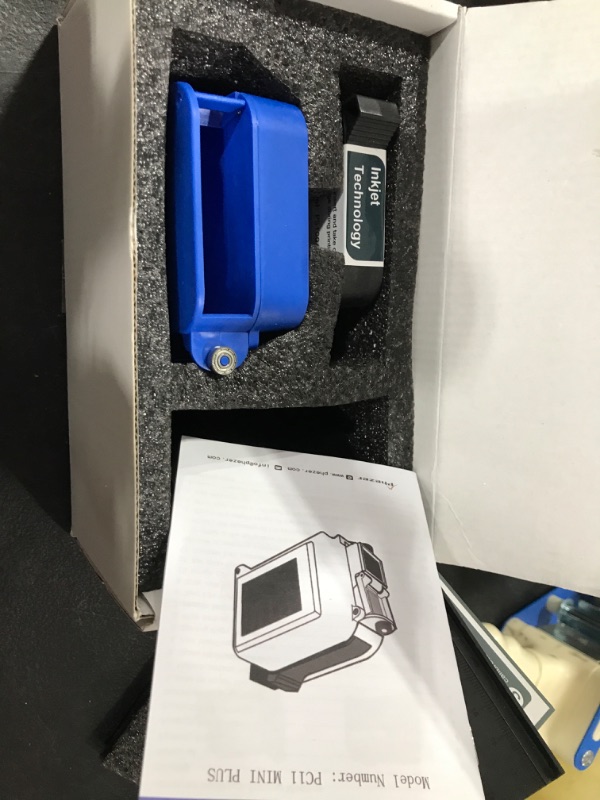 Photo 1 of Phezer Upgraded Mini Inkjet Printer for Flat and Curved Surface PC11 Plus, 25 Languages & Quick-Drying Ink Cartridge, Portable Pocket Marking Device for Date Time Barcode Logo Qrcode Batch Number