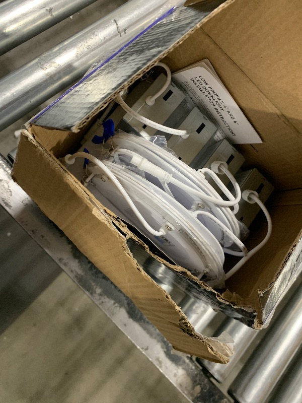 Photo 1 of Meconard 4 Pack 6 Inch LED Recessed Ceiling Light, 2700K/3000K/3500K/4000K/5000K Selectable, Dimmable 12W=110W, 1050LM, IC Rated Can-Killer Downlights with Junction Box, ETL and Energy Star Listed