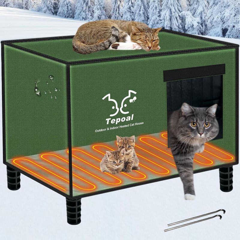 Photo 1 of STOCK PHOTO FOR REFERENCE - clawsable Heated Cat House for Outdoor Cats in Winter