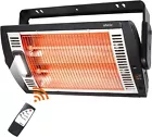 Photo 1 of STOCK PHOTO FOR REFERENCE - Shinic Electric Garage Heaters for Indoor Use, 1500W/750W Ceiling Mounted Radiant Quartz Heater with Work Light, 90" Rotation, 5 Mode Settings, Electric Heater for Garage, Shop, Patio Large Room