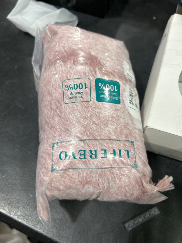 Photo 1 of LIFEREVO Fluffy Faux Fur Bean Bag Chair Cover (No Filler), Ultra-soft Stuffed Animal Storage Bean Bag Cover for Kids Adults, Premium Furry Bean Bag Cover for Organizing Plush Toys (Ombre Old Pink)