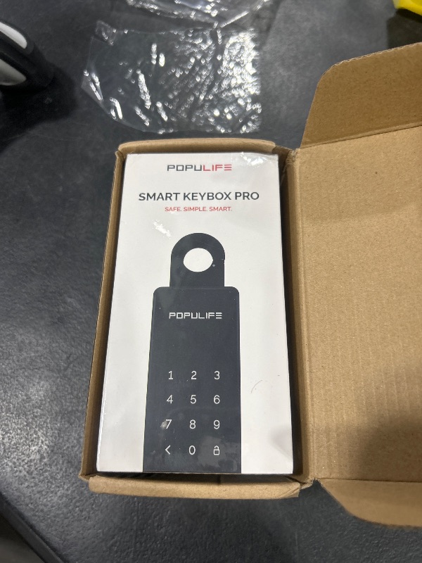 Photo 1 of WiFi Lock Box for Outside with Gateway, Remotely Control Smart Key Lock Box, Wireless Lock Box for House Key, Door Handle & Wall Mount Sturdy Alloy Lockbox IP66 Waterproof