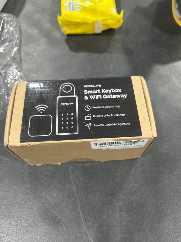 Photo 1 of WiFi Lock Box for Outside with Gateway, Remotely Control Smart Key Lock Box, Wireless Lock Box for House Key, Door Handle & Wall Mount Sturdy Alloy Lockbox IP66 Waterproof