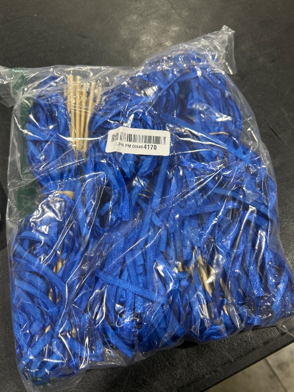 Photo 2 of 100PCS Ribbon Stick Wands Wedding Streamers with Silk Fairy Stick Wand for Wedding Party Baby Shower Send Off Party Activities Holiday Celebration Favors (Royal Blue-100PCS)