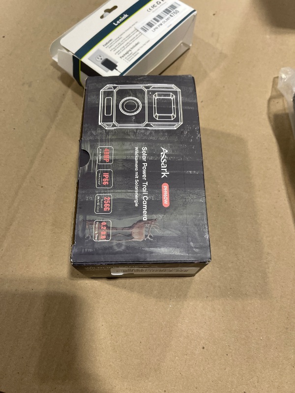 Photo 1 of Assark Solar Trail Camera 48MP 30FPS, WiFi Bluetooth Game Camera with Motion Activated 0.2s Trigger, Night Vision Motion Activated IP66 Waterproof for Wildlife Scouting with 32GB Micro SD Card