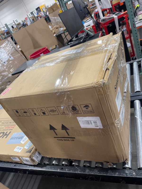 Photo 1 of Self Cleaning Litter Box - 105L Automatic Litter Box for Multiple Cats, 1 Roll Trash Bags and Mat Included, App Control, Little-White