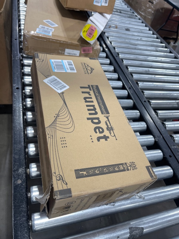 Photo 1 of EASTROCK Bb Trumpet Standard Trumpet Set with Carrying Case,Gloves, 7C Mouthpiece and Cleaning Kit (Gold)