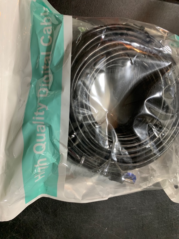 Photo 1 of A-Maker Cat 8 Ethernet Cable, 40Gbps Ultra-Fast Internet Cable, Gold Plated RJ45 Connector, LAN Cable & Network Cable Cord for Modem/Router/Gaming/Workstation/Home/Office