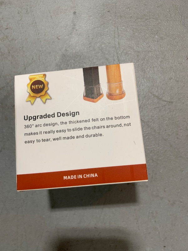 Photo 2 of Chair Leg Floor Protectors for Hardwood Floors Felt Furniture Pads Silicone Caps Non Slip Reduce Noise Round Medium 16 Pack Black Round Small Fit 1/2" ~ 3/4" (14~19mm)