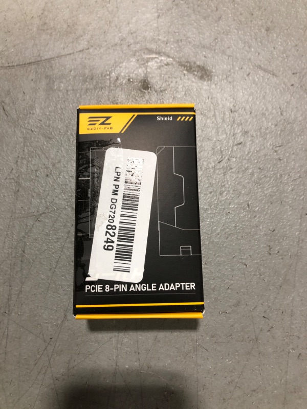 Photo 1 of EZDIY-FAB Shield Series 8-Pin PCIe GPU Power Adapter,180-Degree U-Turn Angled Connector, Aluminum Design for Graphics Cards – Standard Type,Black-2 Pack