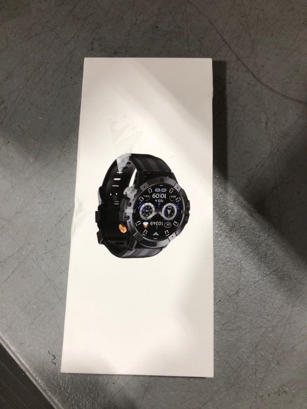 Photo 1 of Smart Watches for Men, Bluetooth Call Military Smart Watch, Waterproof Fitness Tracker with Heart Rate/Blood Oxygen/Sleep Monitor/124 Sports Modes, Tactical Watch for Android Phones & iPhone (Silver)